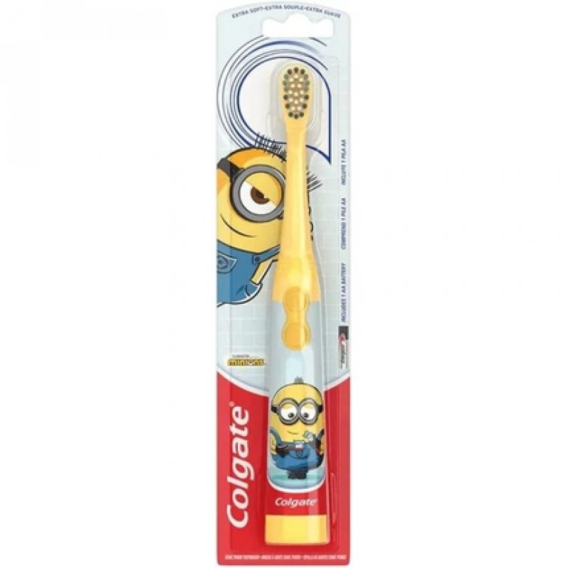 Colgate Minions Kids Extra Soft Battery Toothbrush 3 Years - Assorted Color