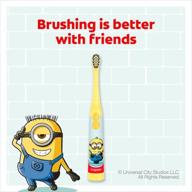 Colgate Minions Kids Extra Soft Battery Toothbrush 3 Years - Assorted Color