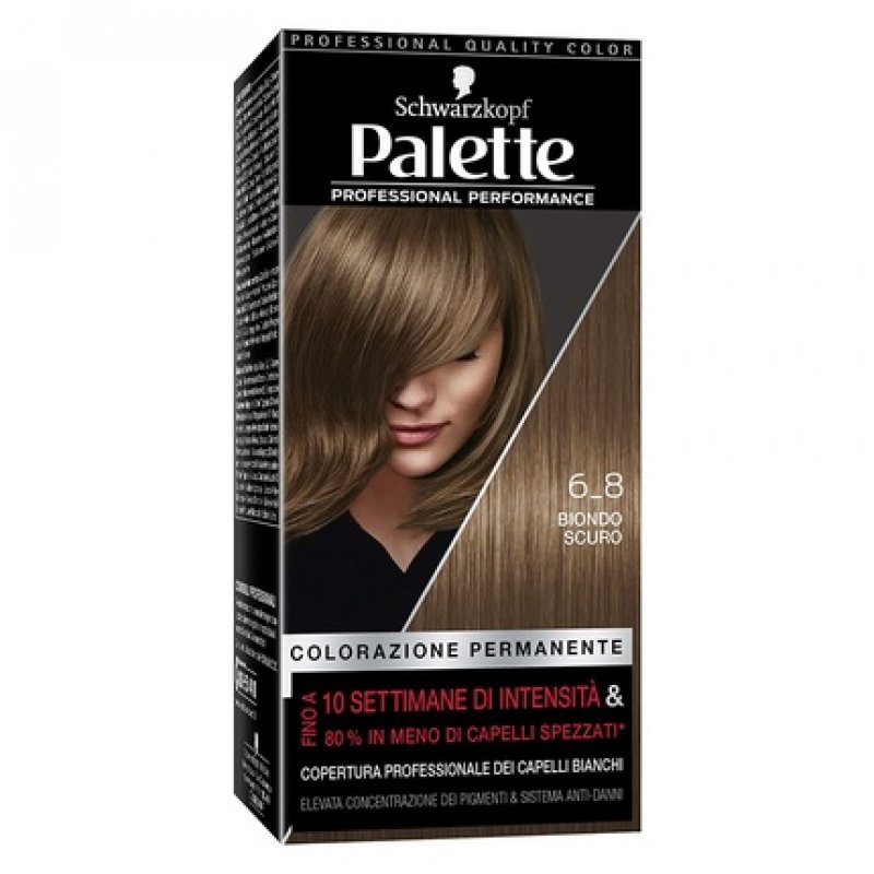 Schwarzkopf Palette Permanent Hair Color 6-8 Dark Blonde