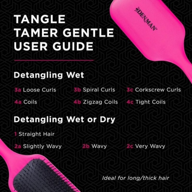 Tangle Tamer Ultra Paddle Brush Pink
