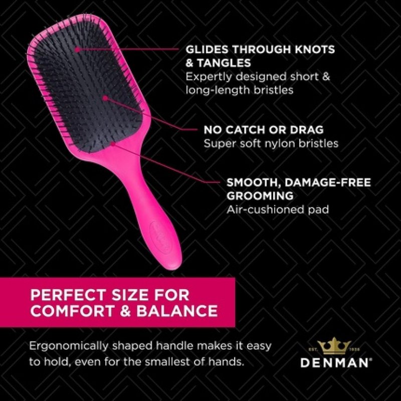 Tangle Tamer Ultra Paddle Brush Pink