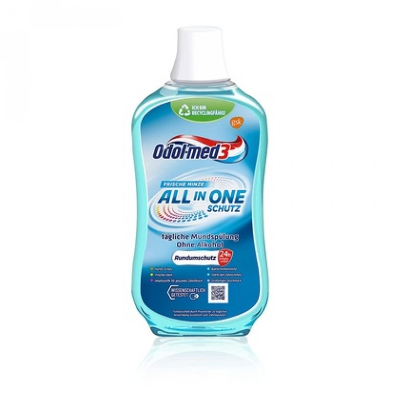 Odol-med3 All in One Mouthwash Alcohol-Free 500ml