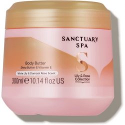 Sanctuary Spa Lily & Rose Body Butter for Women Shea Body Moisturiser 300ml
