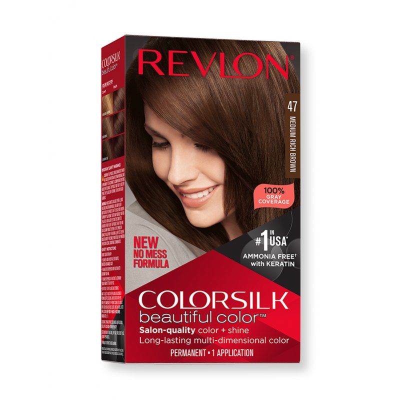Revlon Colorsilk Natural Hair Color 4WB Medium Rich Brown 1 Count