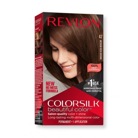 Revlon ColorSilk Beautiful Color 47 Medium Rich Brown