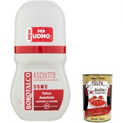 Borotalco Deodorant Roll-On Uomo Asciutto Men's Amber 50ml