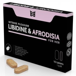 STOCK1 - BLACKBULL BY SPARTAN - LIBIDINE & AFRODISIA INTENSE PLEASURE FOR HER 10 TABLETS