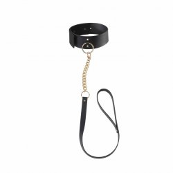BIJOUX - INDISCRETS MAZE BLACK NECKLACE WITH STRAP