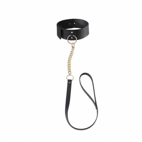 BIJOUX - INDISCRETS MAZE BLACK NECKLACE WITH STRAP