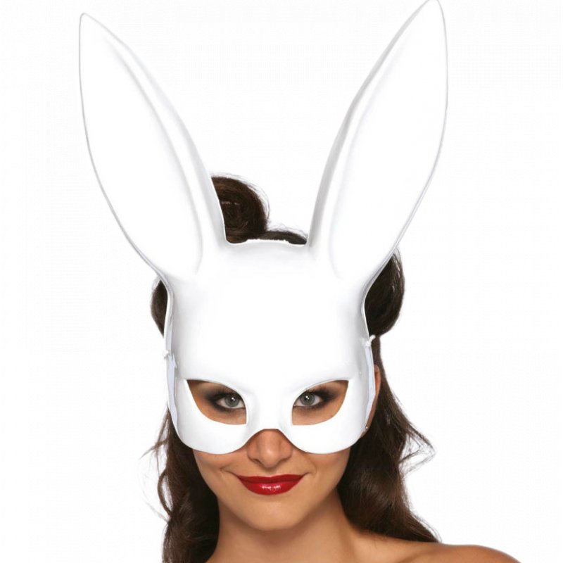 LEG AVENUE - MASQUERADE RABBIT MASK WHITE