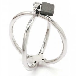 METAL HARD CRISS CROSS HAND RESTRAINT - STAINLESS STEEL