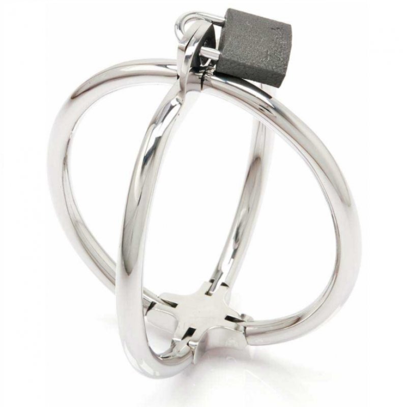 METAL HARD CRISS CROSS HAND RESTRAINT - STAINLESS STEEL