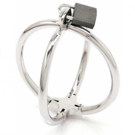 METAL HARD CRISS CROSS HAND RESTRAINT - STAINLESS STEEL