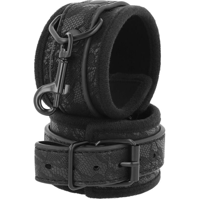 STOCK1 - DARKNESS - LUXE BLACK BDSM HANDCUFFS