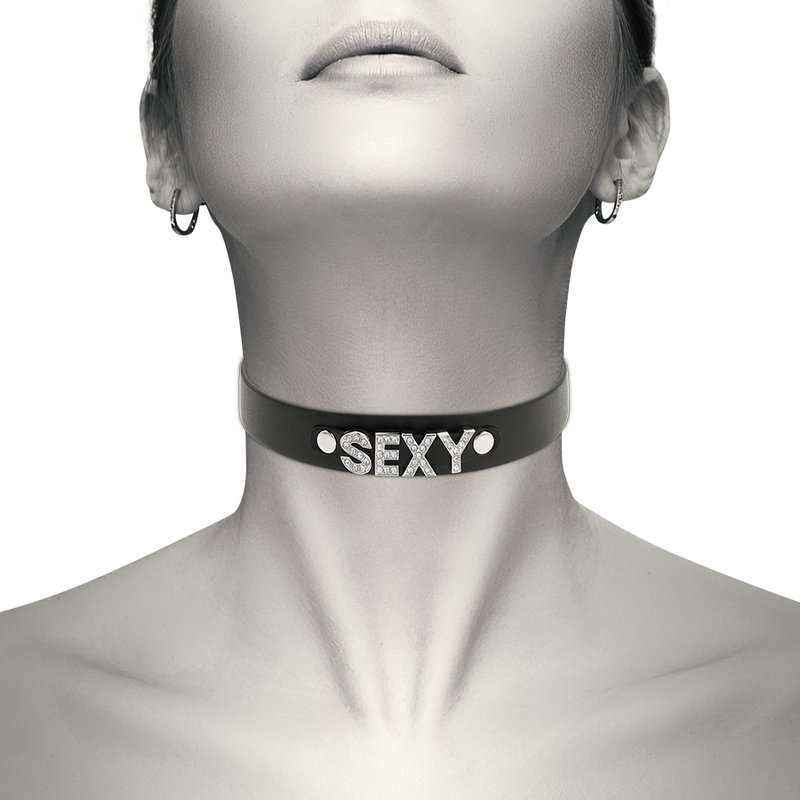 COQUETTE CHIC DESIRE - SEXY VEGAN LEATHER CHOKER