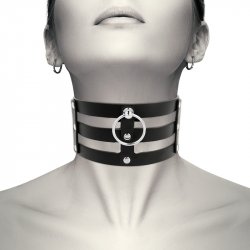 COQUETTE CHIC DESIRE - FETISH STYLE VEGAN LEATHER CHOKER