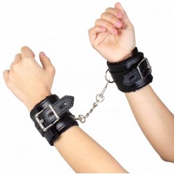 SECRETPLAY - BLACK BONDAGE HANDCUFFS BDSM COLLECTION