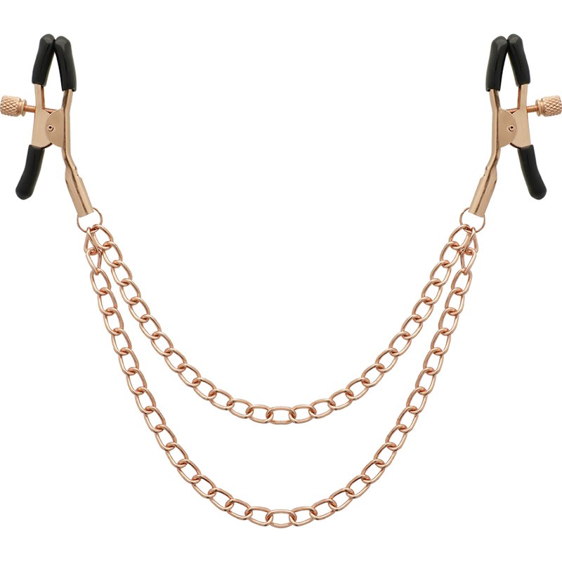 COQUETTE CHIC DESIRE - FANTASY METAL NIPPLE CLIPS WITH CHAIN