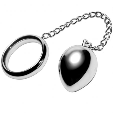 METALHARD COCK RING 45MM CHAIN BEAD
