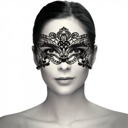 COQUETTE CHIC DESIRE - WIDE BLACK LACE MASK