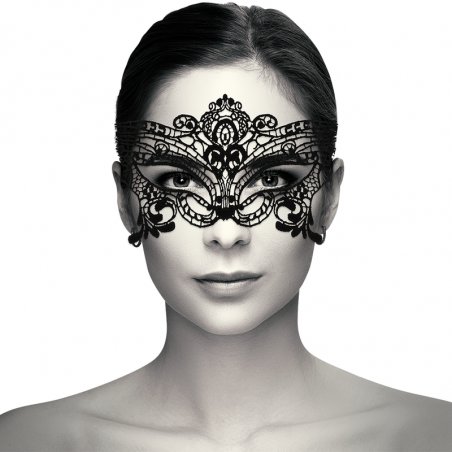 COQUETTE CHIC DESIRE - WIDE BLACK LACE MASK