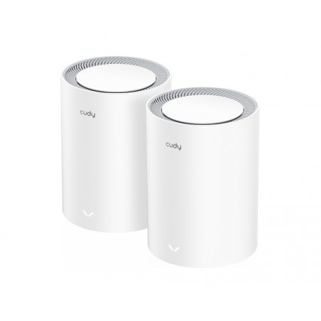 Cudy M3000 2-PACK mesh wi-fi system Dual-band (2.4 GHz / 5 GHz) Wi-Fi 6 (802.11ax) Grey, White 1 Internal