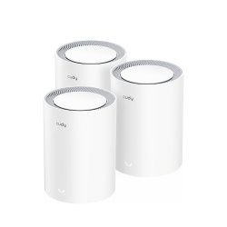 Cudy M3000 3-PACK mesh wi-fi system Dual-band (2.4 GHz / 5 GHz) Wi-Fi 6 (802.11ax) Grey, White 1 Internal