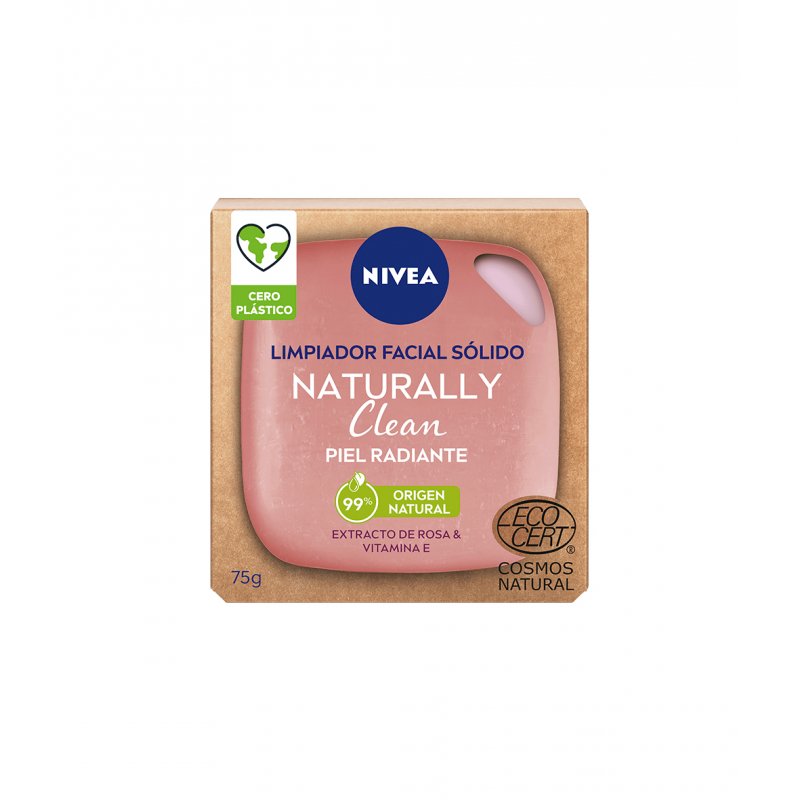 NIVEA Naturally Clean Radiant Skin Savon en pain 75 g 1 pièce(s)