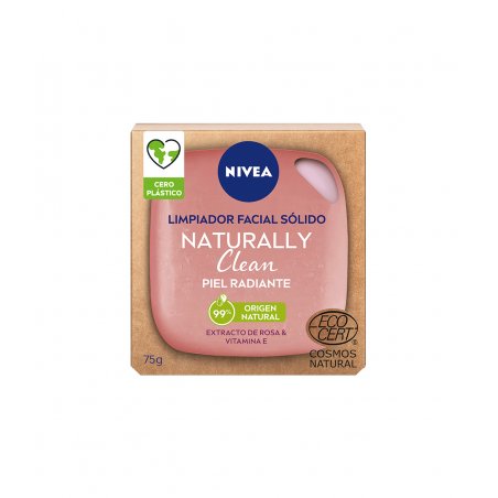 Nivea Naturally Clean Radiant Skin Solid Facial Cleanser 75g