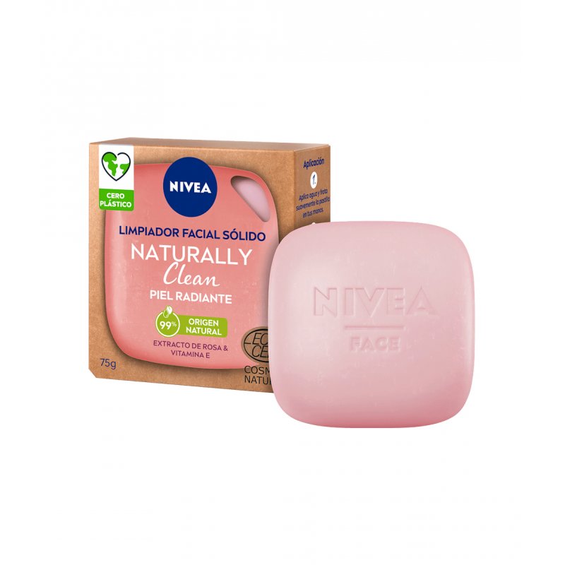NIVEA Naturally Clean Radiant Skin Savon en pain 75 g 1 pièce(s)