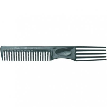 Eurostil Curvado Peine Negro 19cm