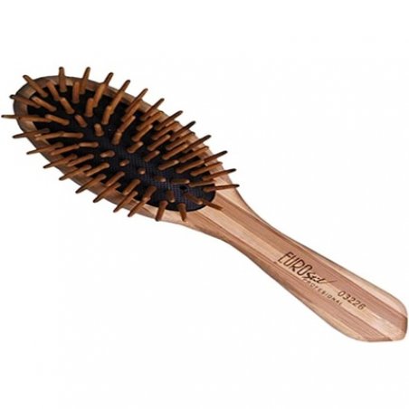Eurostil Bamboo Oval Brush Small 110g