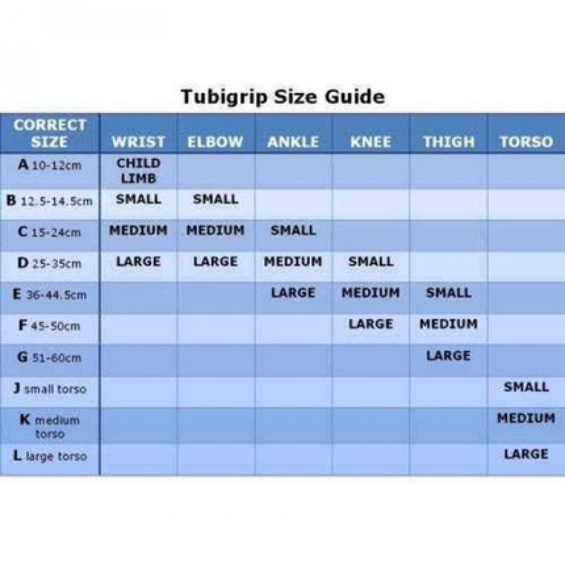 Tubigrip Elasticated Tubular Support Bandage E 1m x 1.09 yards