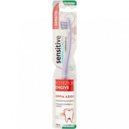 Mentadent Sensitive Mineral Active Genive Protection Toothbrush - Ultra Gentle Toothbrush for Sensitive Gums