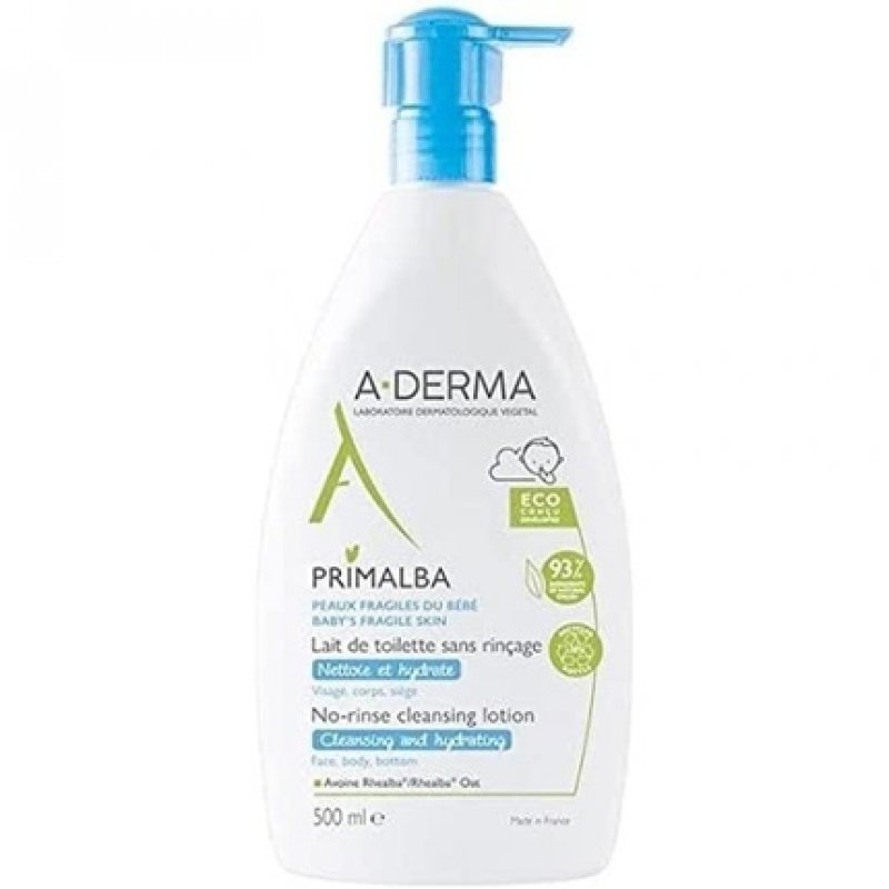 A-DERMA Primalba Gentle Cleansing Lotion Without Rinsing 500ml
