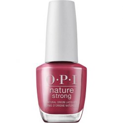OPI Nature Strong Nail Polish Quick Dry Vegan Nail Varnish with Long-Lasting Results Red Shades Give a Garnet