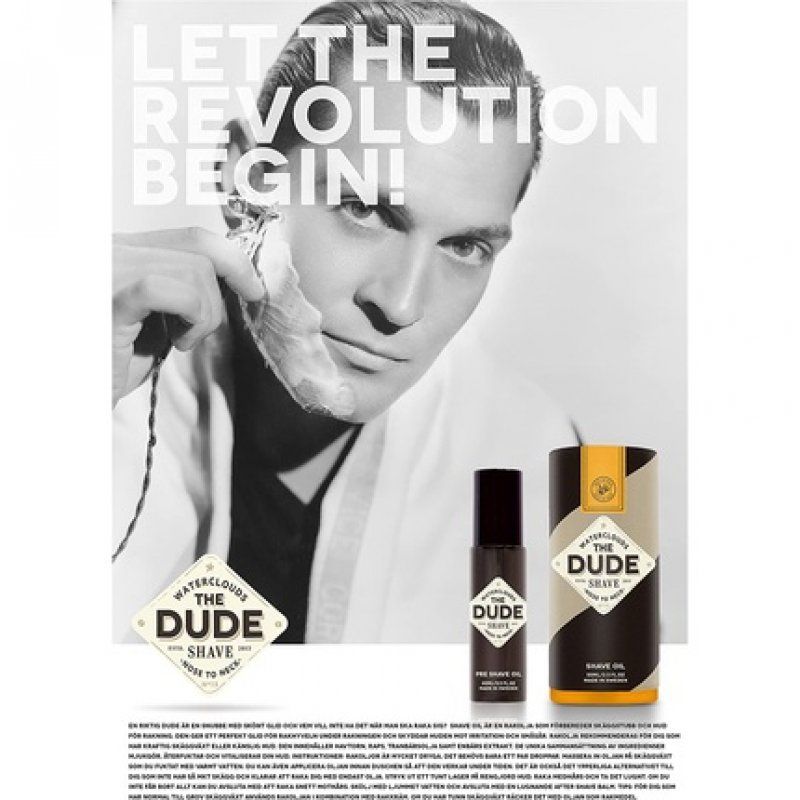 The Dude Shave Oil From Nose to Neck 50ml - Made in Sweden