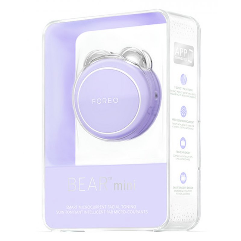 Foreo BEAR Mini appareil pour soin de la peau Thérapie galvanique de la peau Lavande