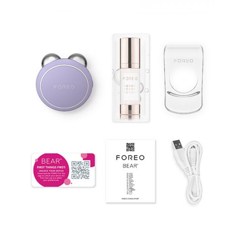 Foreo Bear Mini Targeted Microcurrent Face Lift Device Lavender