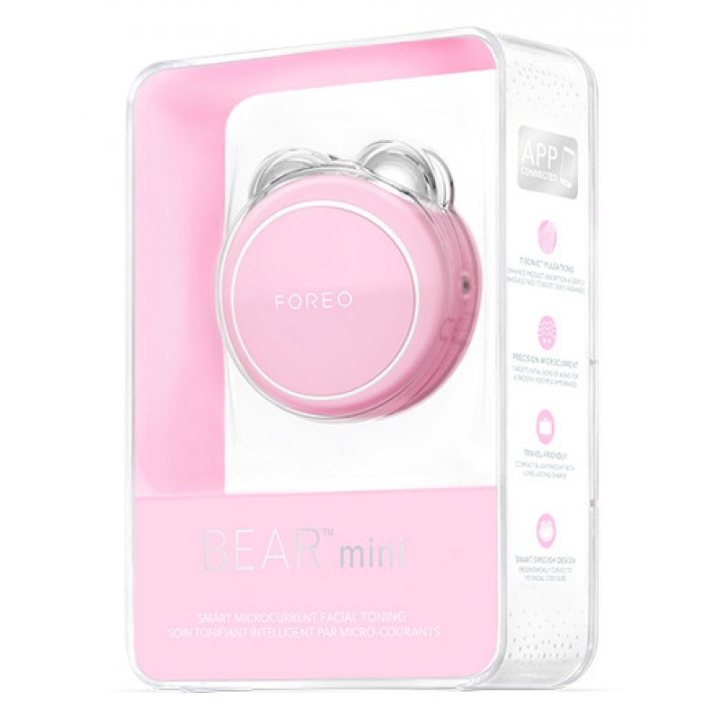Foreo BEAR Mini skin care appliance Skin galvanic therapy Pink
