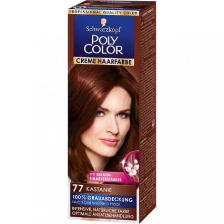 Schwarzkopf Poly Color Hair Color Cream 77 Chestnut