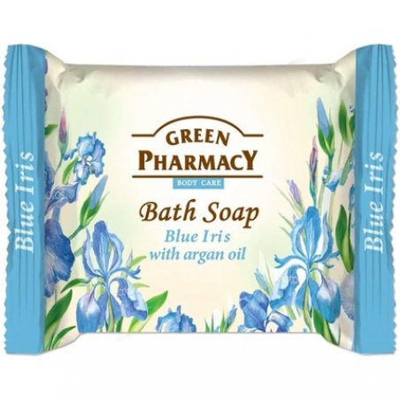 Green Pharmacy Bath Soap Bar Blue Iris with Argan Oil 100g
