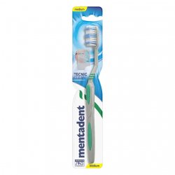 Mentadent Tecnic Clean toothbrush Blue, Green, Grey, White Adult