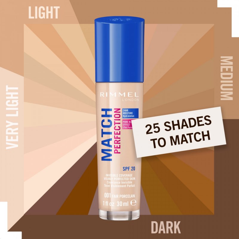 Rimmel Foundation Match Perfection 082 Fair Beige 30ml