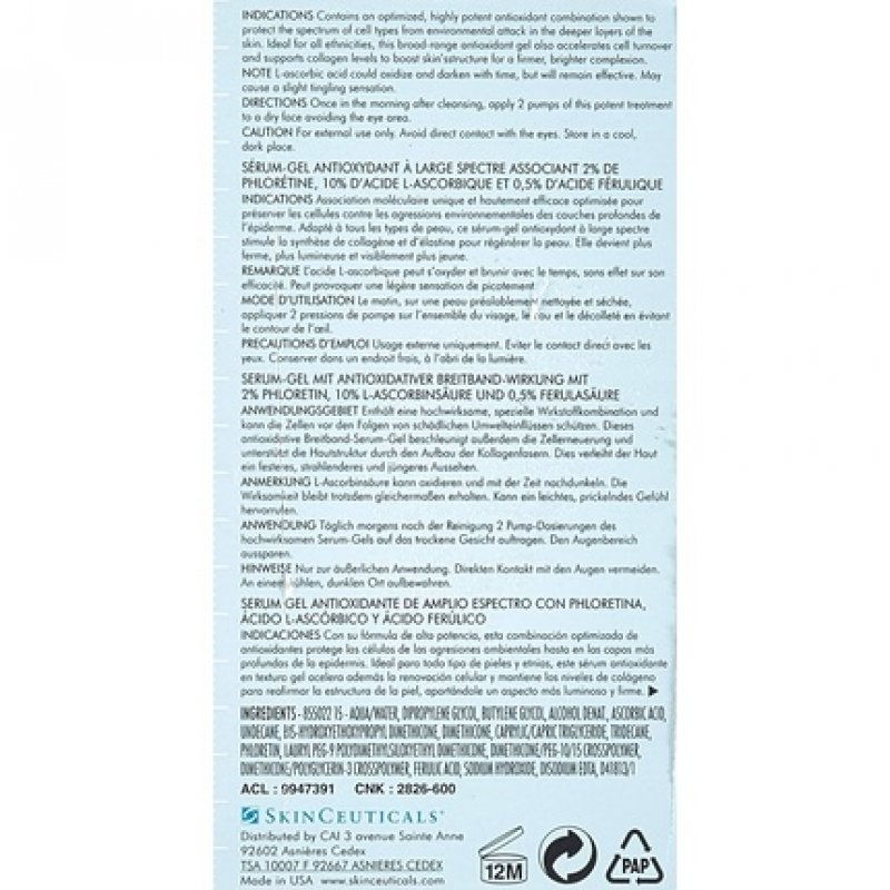 SkinCeuticals Phloretin CF Gel