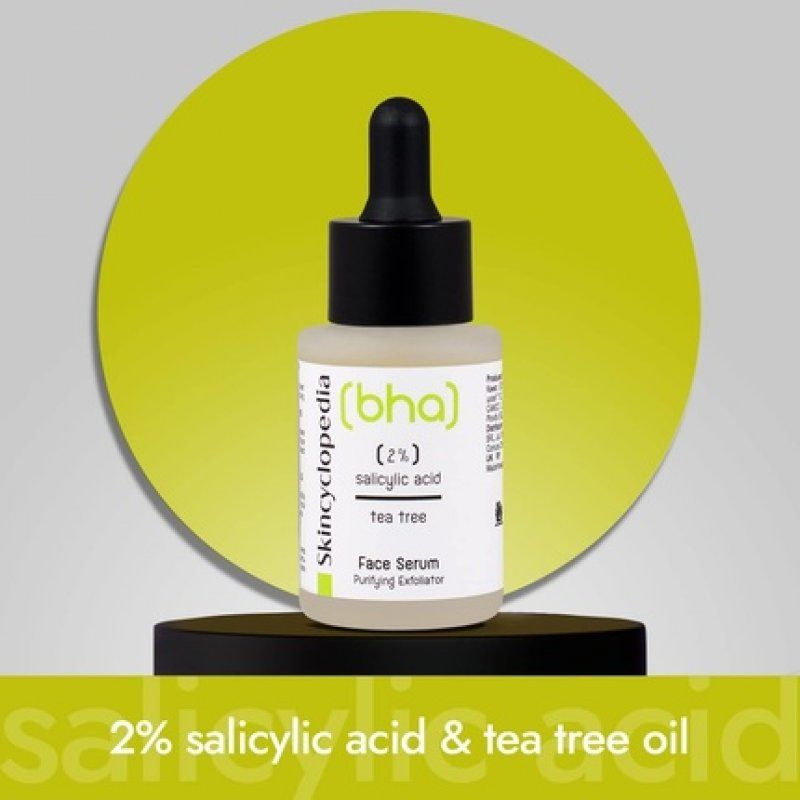 Skincyclopedia 2% Salicylic Acid Serum with Tea Tree Oil, Niacinamide and Zinc - Acne Treatment, Blackheads and Pore