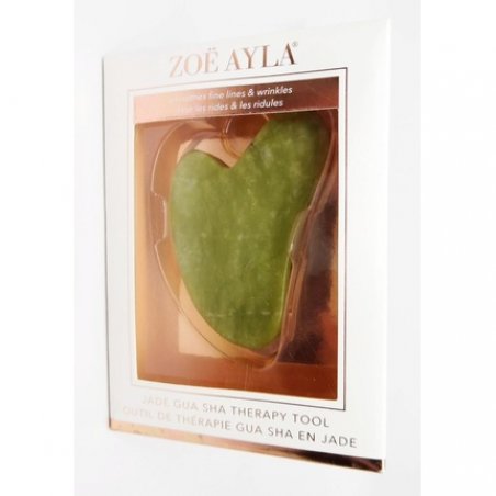 Zoë Ayla Jade Gua Sha Therapy Facial Massage Tool for Face Natural Jade Stone