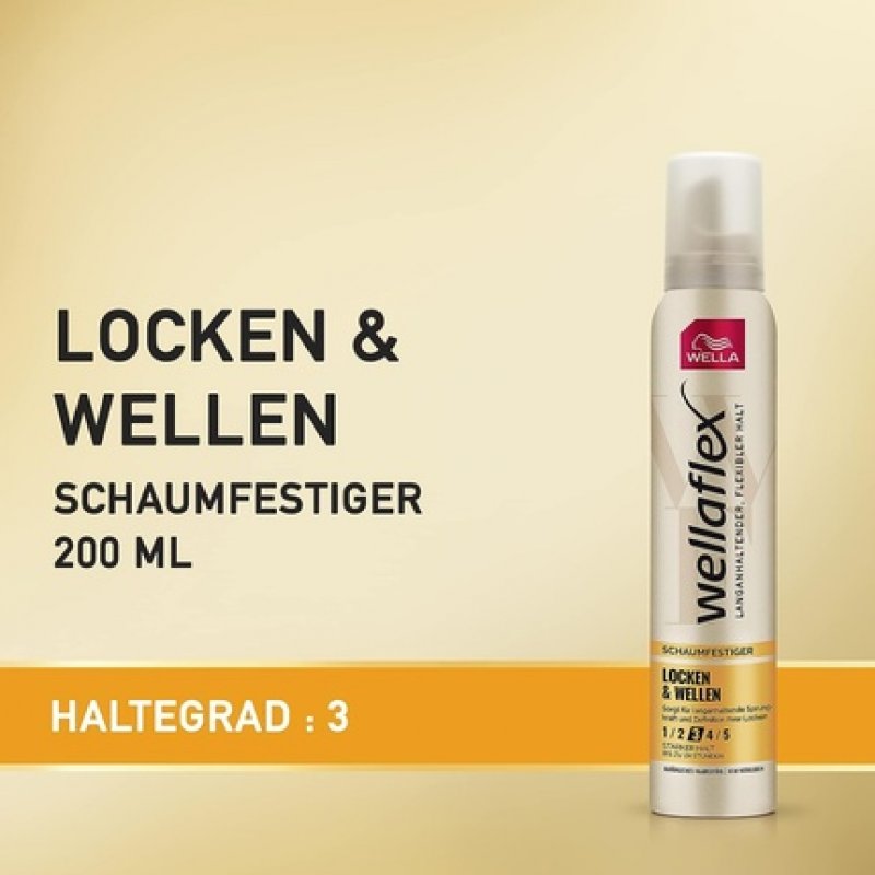 Wellaflex Curl & Wave Strong Hold Foam - 200ml