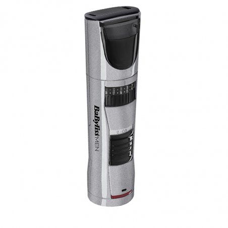 BaByliss T831E tondeuse à barbe AC/Batterie 3,5 cm Noir, Argent