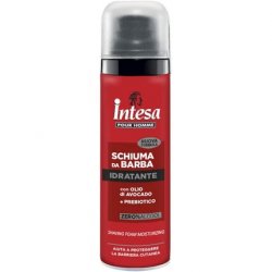 Intesa Pour Homme Nuova Formula Moisturizing Beard Mousse with Avocado Oil and Prebiotics 50ml Travel Size